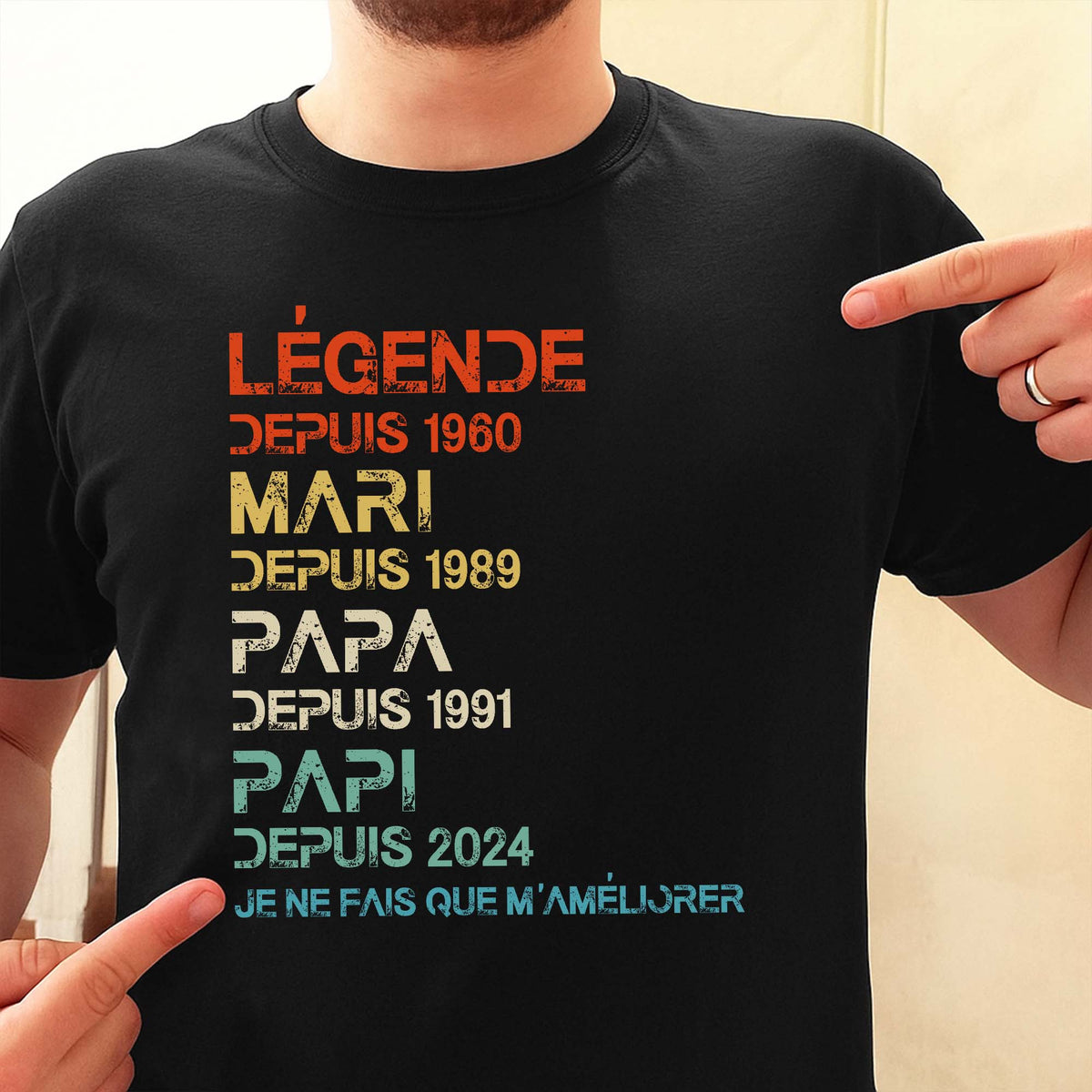 Légende Depuis, I Only Get Better - Personalized Custom Unisex T-shirt, Hoodie - GRP032_BBAS