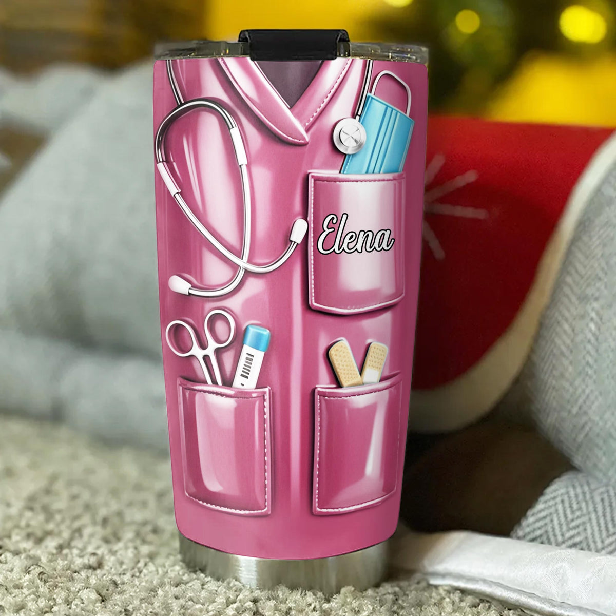 Nutrition Facts For Miracle Worker, Ideal Gift For Nurses - Personalized Custom Stainless Steel Tumbler 20oz 30oz - NUR059_TB